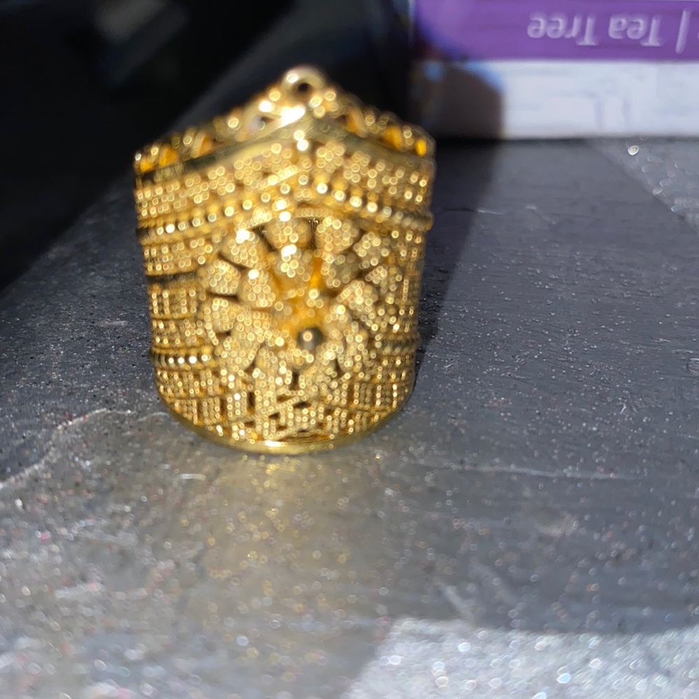 24K gold ring